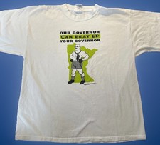 Vintage 90’s Minnesota Jesse Ventura Governor Shirt Wrestling WWE WWF Size XL