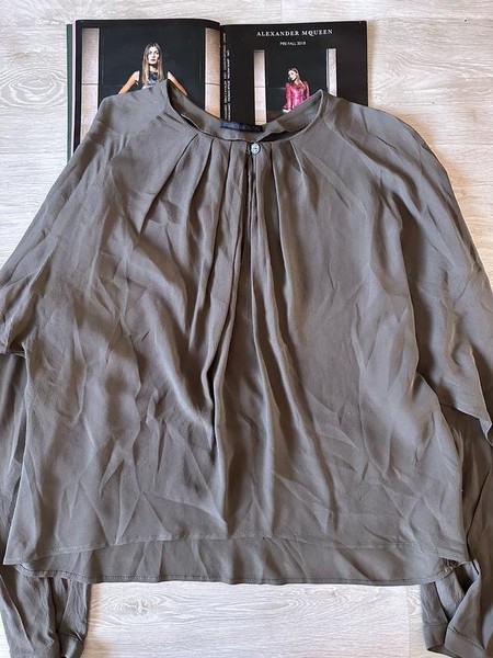 Women DRYKORN Shirt Khaki Silk 38 / M / 46