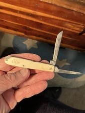 1820-1975 CORN KNIFE John Sellers & Sons Sheffield 2 Blade w/Brass Liners TIGHT