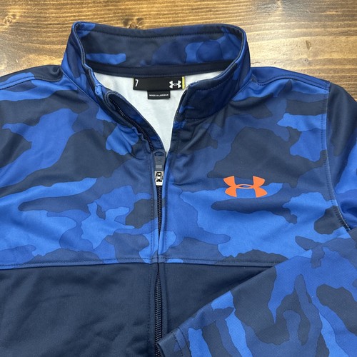 Under Armour Boys Youth 7 Back to School Full Zip Jacket Lot Hoodies Red Blue - Picture 4 of 12