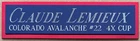 CLAUDE LEMIEUX NAMEPLATE AUTOGRAPHED SIGNED HOCKEY STICK JERSEY PUCK AVALANCHE