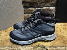 Merrell Moab Speed Mid GTX Hiking Shoes Womens Size 8.5 Blue Gore-Tex J135418