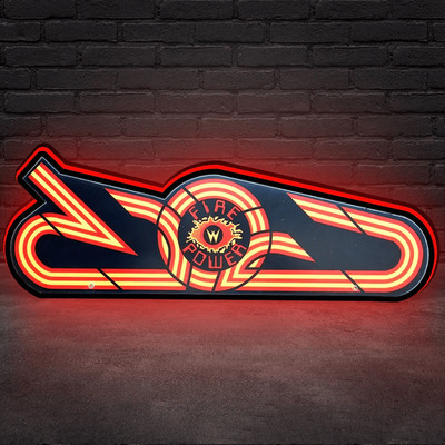 Topper Filliper for Firepower Logo Led Lightbox for Pinball 3D Printed Lightbox