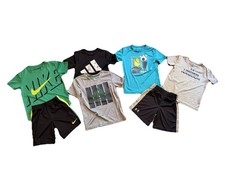 Lot Of Boys Athletic Shorts And Tops Under Armour Nike Adidas Sets Sports Size 6
