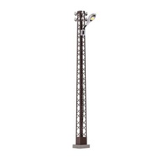 Busch 8743 - 1/120 / Tt Rust Lattice Mast Light Yellow Oval - New