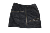 Damen Rock Kurzer Rock Minirock Schwarz ReißVerschluß Nieten Vero Moda Gr. 38