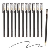 24Er Pack Schwarze Gelstifte 0,5Mm Mittelspitze FüR Rollerball, Stil 7