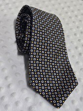Vintage Lord & Taylor Silk Tie Geometric Made in USA Classic Prep Business Neck