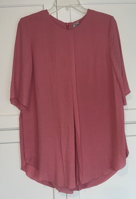 COS Women s Size 8 Layered Crew Neck Elbow Length Sleeve Pink NWT