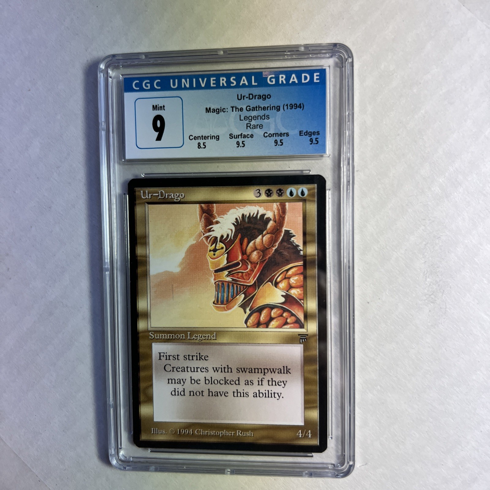 MTG Legends Ur-Drago CGC 9 MINT (Gem Mint corners, surface, edges)  1994