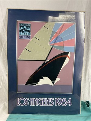 Jay Collins Los Angeles 1984 Olympics Poster Yachting