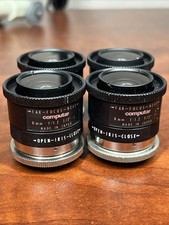 X4 Computar 6mm f1.2 C Mount Lens 1/2  CCTV Machine Vision Fast Wide Japan