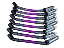 Purple Sleeved 11" 10mm Spark Plug Wires Chevy LS1 VORTEC GM LS LSX LQ9 Truck 45