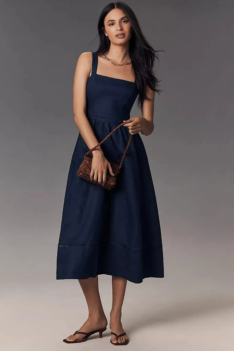 reformation navy linen dress Reformation Linen Dresses for Women for sale