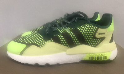 Adidas Nite Jogger Sneakers Green/White 3M Reflective EF5406 Men’s Size 12 