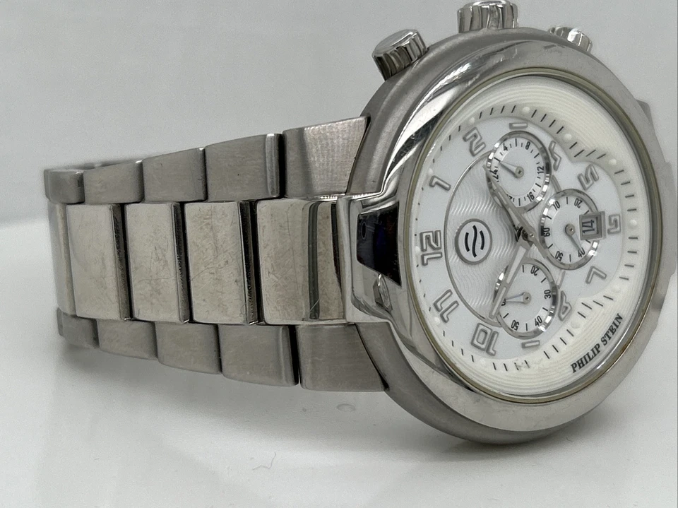 Reloj Philip Stein Active Cronógrafo Cuarzo Fecha Acero Hombre 44mm Foto 2 de 4