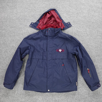Crane Sports Jacket Mens XL Snowboard Ski Winter Outdoors Logo Media Pocket Blue