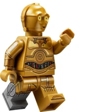 LEGO Star Wars C-3PO Protocol Droid Minifigure Dual Molded Legs 75341 75398 NEW