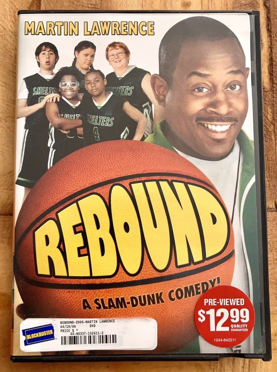 REBOUND DVD MARTIN LAWRENCE BASKETBALL MOVIE w/ BLOCKBUSTER
