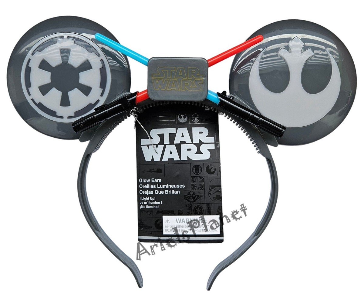 Disney Parks Star Wars Lightsaber Light-Up Glow Mickey Mouse 