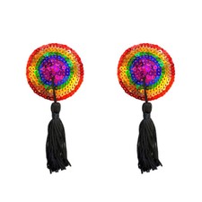 Neva Nude Pasty Nipple Pasties Covers Reusable Burlesque Rainbow Waterproof