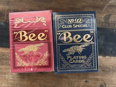 Bee Golden Club Special (2013) & Metalluxe Pair Playing Cards Sealed  