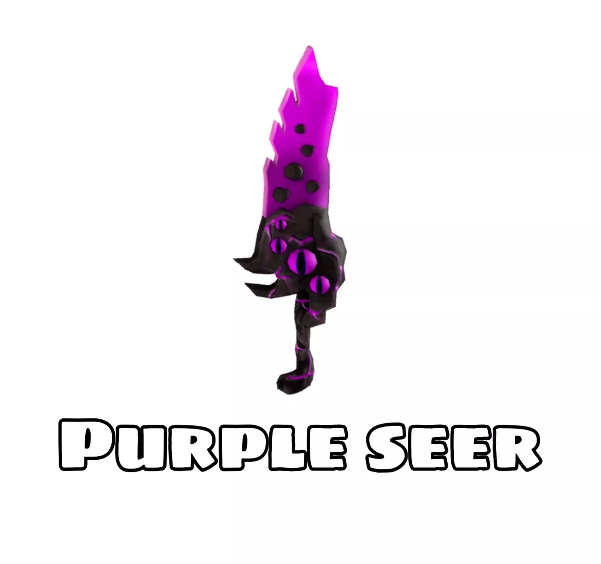 Roblox Murder Mystery 2 MM2 Purple Seer Godly Knifes and Guns