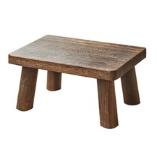 Wooden Stool Shoe Changing Step Low Stool Seating Home Small Rectangle Stool UK