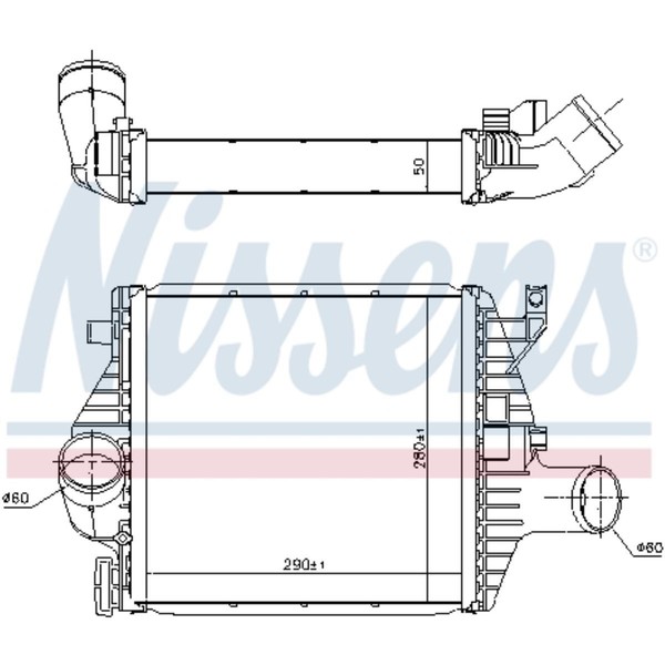 LadeluftküHler LuftgeküHlt Aluminium FüR Mercedes-Benz V-Klasse Vito Bus-image