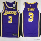 Nike Air Jordan LA Lakers Davis Authentic Purple Statement Jersey Mens Size 44 M