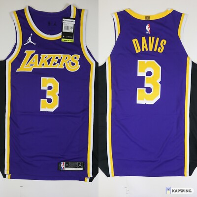 Nike Air Jordan LA Lakers Davis Authentic Purple Statement Jersey