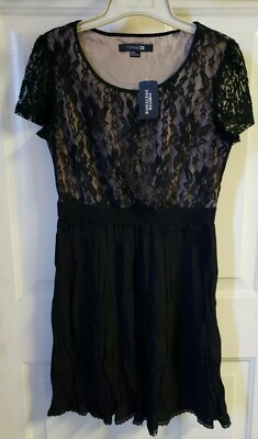 Forever 21 Women's Black A-Line Dress Lace Top Cocktail Formal Medium, NEW | eBay UK Forever 21 Women's Black A-Line Dress Lace Top Cocktail Formal Medium, NEW | eBay UK