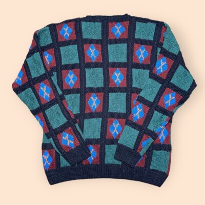 Vintage 1990s Perry Ellis Sweater Men’s Medium Vtg 90s