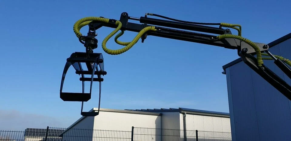 Forstkran, Rückekran, Kran mit Rotator für Dreipunkt, Teleskop, 3,8m, 300Kg, NEU - Bild 2 von 4