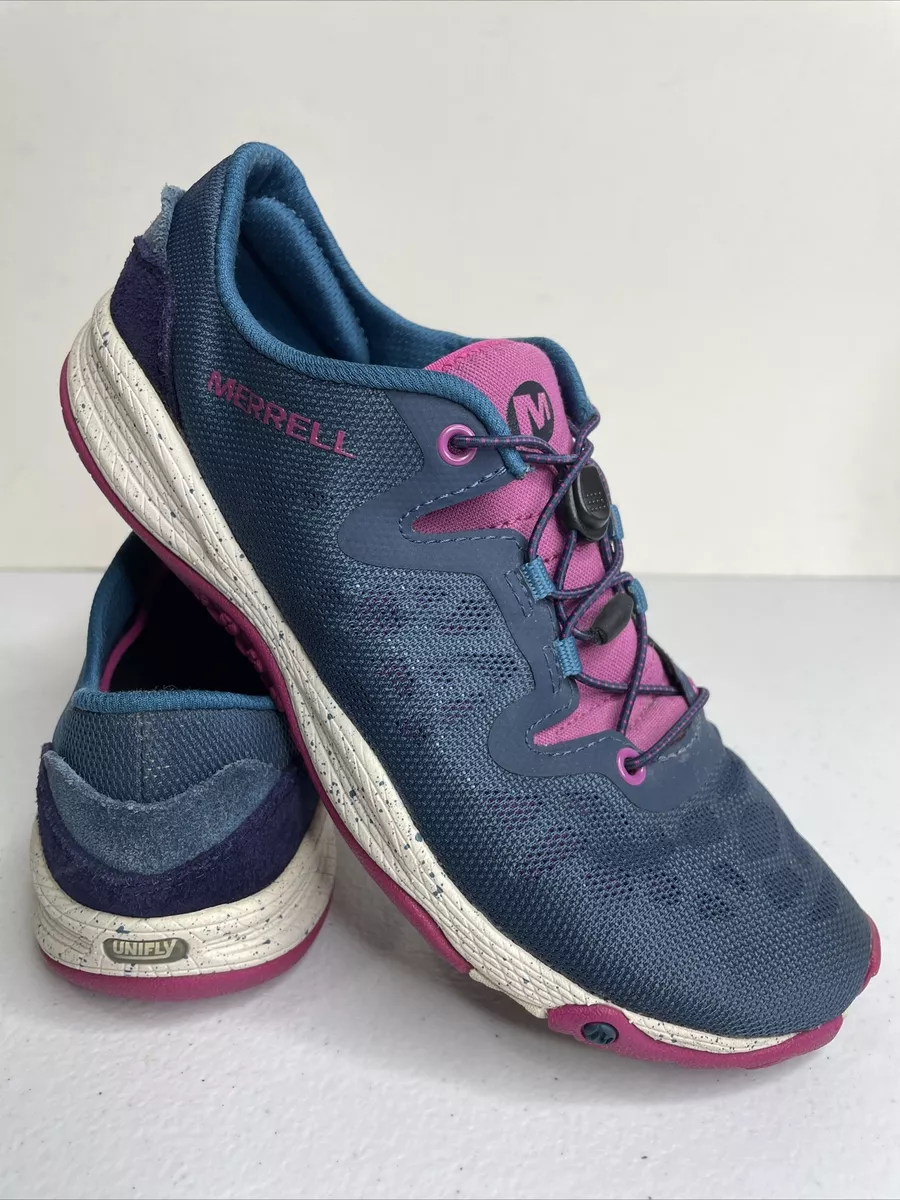 Merrell Select Grip Blue Wing Running Shoes Blue Pink Unifly Women 6.5 J69938