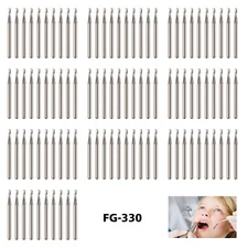100 FG330 330 Dental Carbide Burs (Pear Shape) Clinic