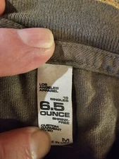 ARMY GREEN T- SHIRTS MADE IN THE USA BY LOS ANGELES APPAREL" 