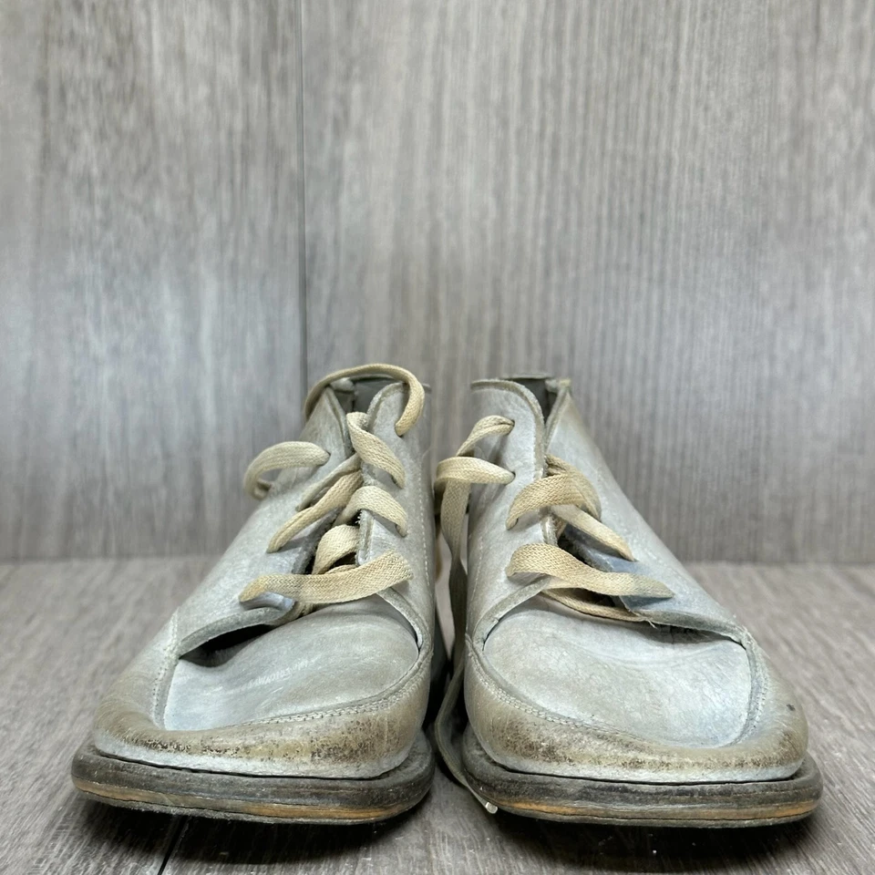 De Colección Botas Jumping Jacks Juveniles Talla 2 Mocasín Parte Superior Alta Cuero Blanco Foto 2 de 4