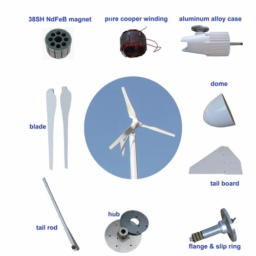 20KW 3Blätter Windkraftanlage Windturbine 220V 380V Windgenerator Windräder Kit - Bild 8 von 24