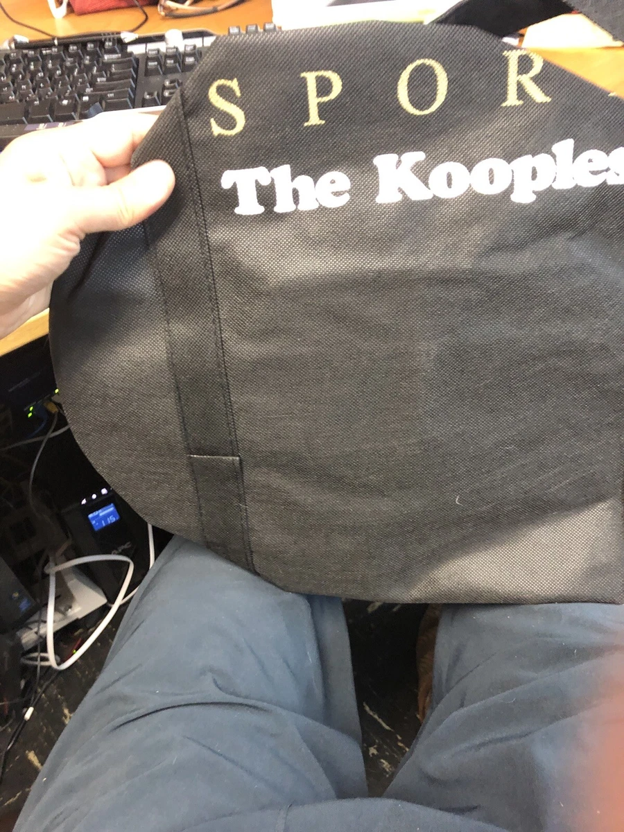 The Kooples Black Small Sport Holdall Lightweight Gym Duffle Bag
