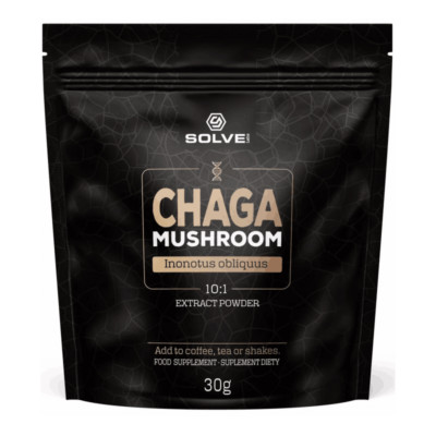 SOLVE LABS Chaga Mushroom 30g   Bio Adaptogen für Immun Support