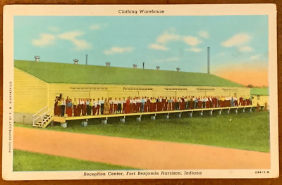 Indiana IN Fort Benjamin Harrison, Clothing Warehouse, Reception Center 1940 PC