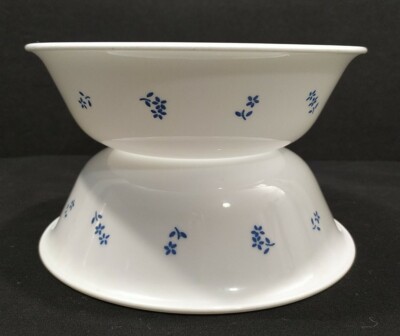 Lot vintage CORELLE PROVINCIAL blue flowers Glass cereal soup bowls