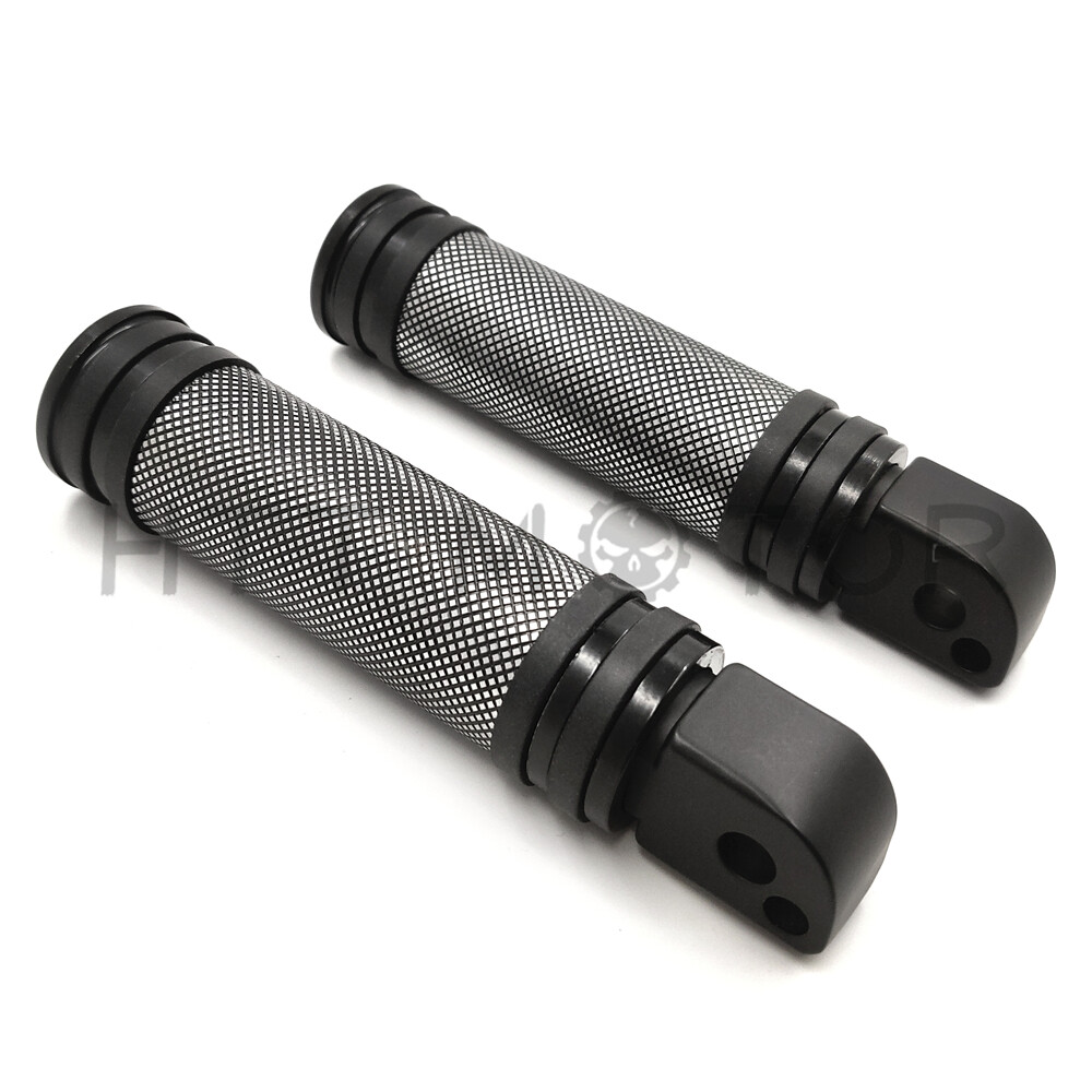 Diamond Black Footpegs For passenger 2018later Softail Fat Boy FLFB Fat Bob FXF eBay