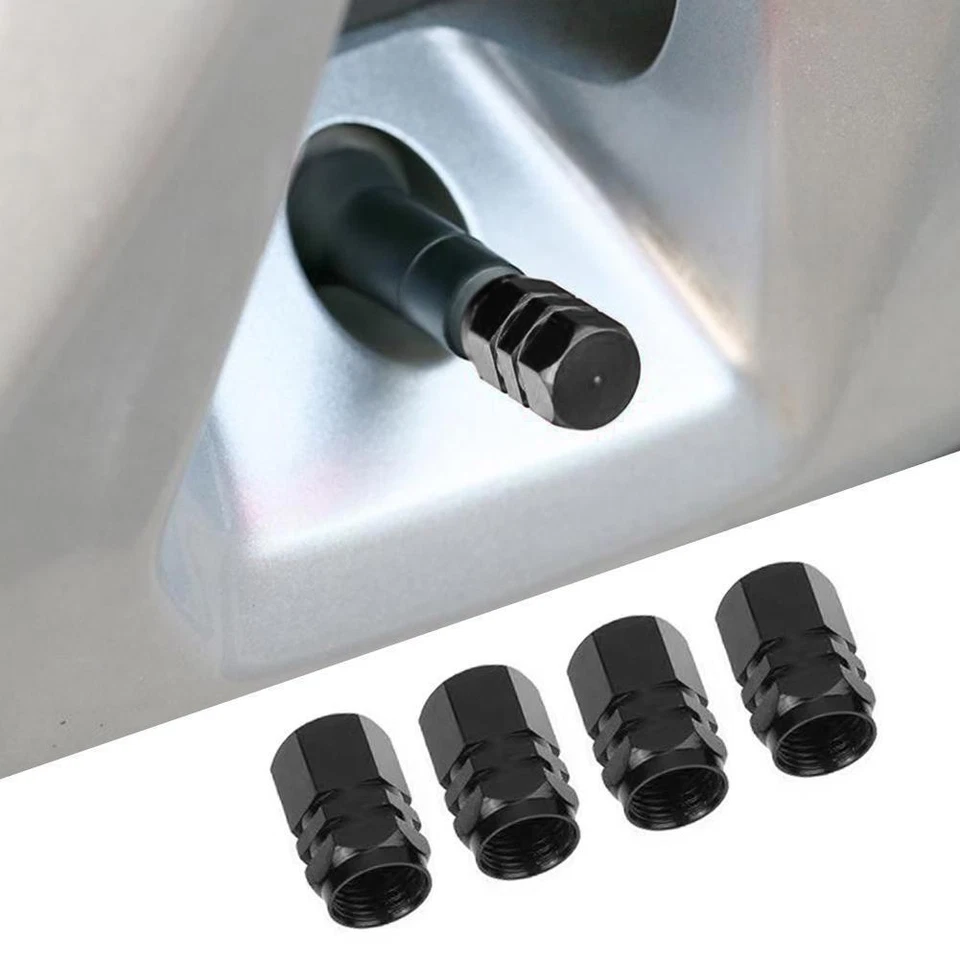 Tapa de válvula de neumático de coche de aluminio 8 piezas Tapa de vástago de válvula de neumático Tapa de llanta de rueda de polvo de aire Foto 4 de 4