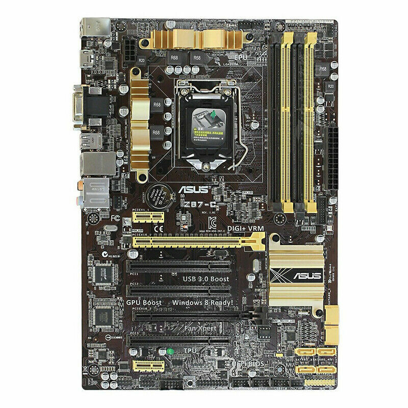 LGA1150 Asus Z87-C Motherboard Z87 USB3.0 Socket i7 i5 i3 DDR3