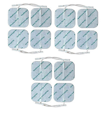 QUADRATISCHE TENS ELEKTRODENPADS WIEDERVERWENDBAR FÜR SPANNMASCHINEN (5 cm x 5 cm) - 12er Pack