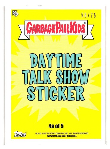 2016 GARBAGE PAIL KIDS SERIES 2 PRIME SLIME TRASHY TV PICK YOUR CARD BLOODY RED - Picture 317 of 323