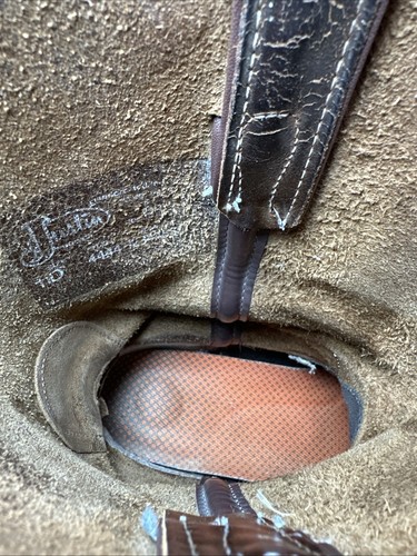 Justin #4444 Brown Oil Resistant Work Roper Boots Men’s Size 11 D Sofsole Insole - Picture 14 of 17