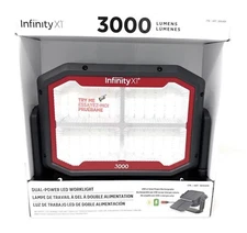 Infinity Dual-Powered LED Worklight - 3000 Lumens, USB & Solar Rechargeable